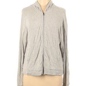 Brandy Melville Grey Zip-up Hoodie - One Size